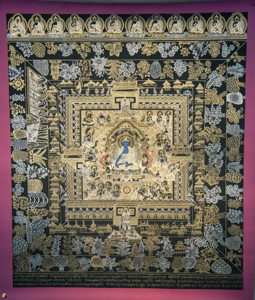 Medicine Buddha Thangka – Nagthang Palace Mandala