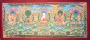 Five Dhyani Buddhas Thangka – Mantra Border Assembly
