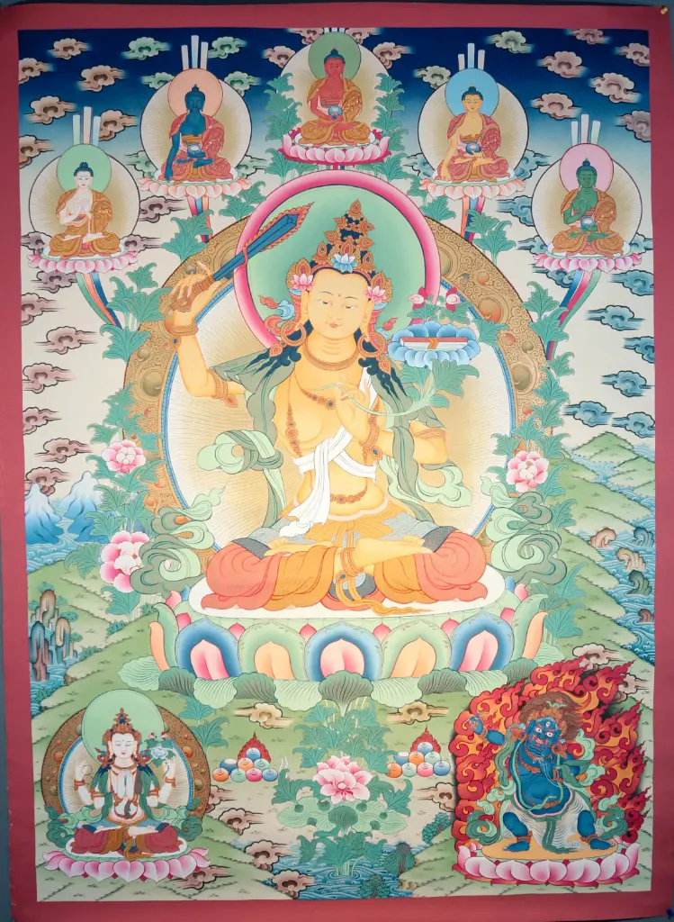 Manjushri Thangka – Menri Masterpiece