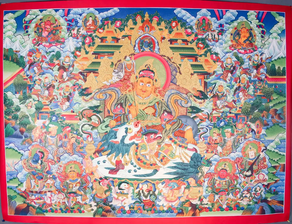Vaisravana Thangka – Celestial Palace Assembly