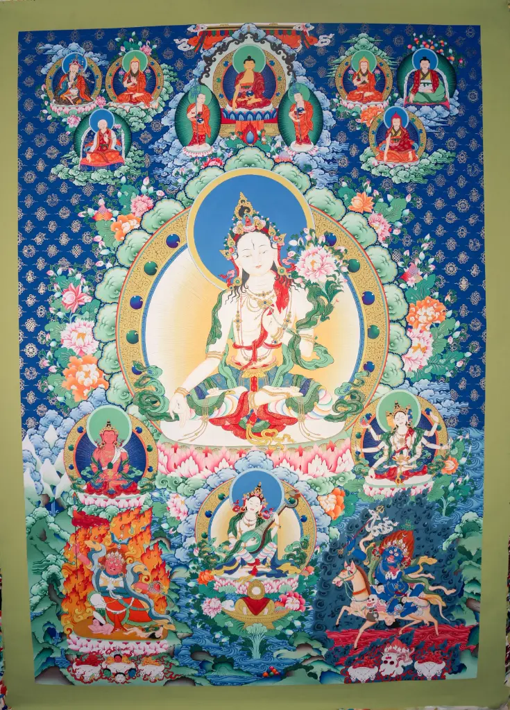 White Tara Thangka – Long Life Assembly