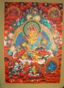 Yellow Jambhala Thangka: The Radiant Red Assembly
