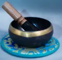 Black Vajra Singing Bowl – Oxidized Bronze – Grounding Protection