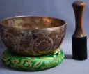 Silver Etched Jambati Bowl – Note E – Solar Plexus Power