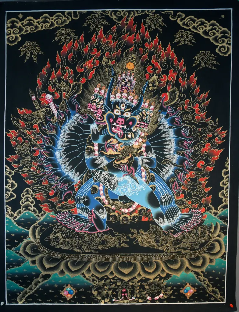 Yamantaka Thangka – Nagthang Gold Style