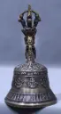 Mantra and Ashtamangala Bell with Five‑Spoked Vajra Head