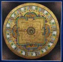 Om Bija Mantra Mandala Thangka 