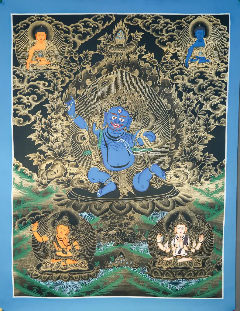 Achala Thangka – Nagthang Gold Style – Unshakable Protection