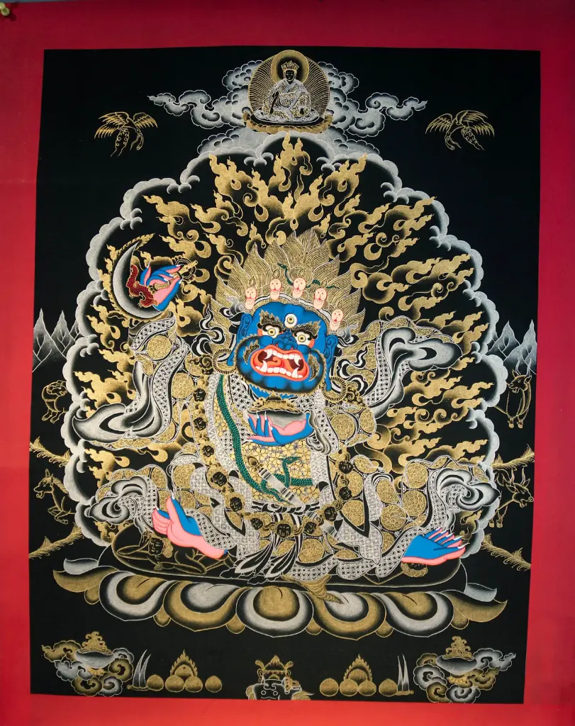 Bernakchen Mahakala Thangka – Kagyu Protector – Gampopa’s Blessing