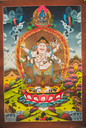 White Mahakala Thangka – Six-Armed Wealth Assembly 