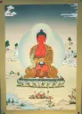 Amitabha Buddha Thangka – Karma Gadri Style – Radiance of Infinite Light