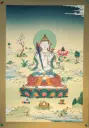 Akashagarbha Thangka – Karma Gadri Masterpiece – Bodhisattva of Infinite Space 