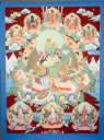 Green Tara Thangka – Marthang Red Style – The Assembly of Long Life