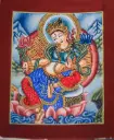 White Tara Ghau Thangka – Miniature Healing Art – Serenity