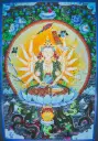 Lhamo Cunde Thangka – Floral Dragon Assembly – Mother of Buddhas