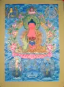 Amitabha Buddha Thangka – Blue Menri Assembly