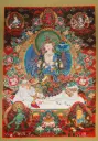 Samantabhadra Bodhisattva Thangka – White Elephant Marthang