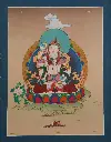 Vajrasattva Yab-Yum Thangka (The Union of Purity and Wisdom)
