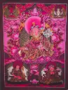 Guru Rinpoche Thangka – Red Gold Lineage