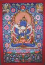Vajradhara Thangka – Newari Paubha Style – The Primordial Union